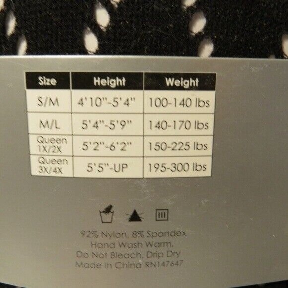 Frenchic Black Fishnet Argyle Lace Tights 1X / 2X - Picture 5 of 7